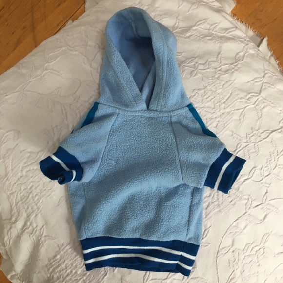 CASUAL CANINE Blue Fleece Sport Dog Jacket, small - Picture 3 of 5